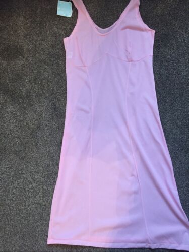 LADIES FULL SLIP  SIZE 30 BUST PINK ANTI STATIC 100% NYLON MADE IN ENGLAND - Picture 1 of 2
