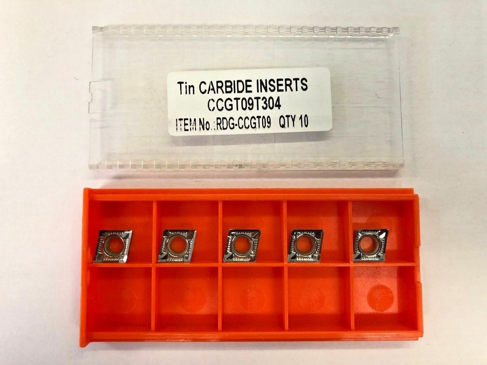 CCGT09 INDEXABLE LATHE INSERTS X5 FOR ALUMINIUM BY RDGTOOLS