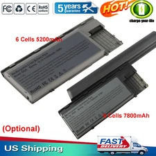 6/9 Cells Battery for Dell Latitude D620 D630 D631 D640 Precision M2300 PC764 US