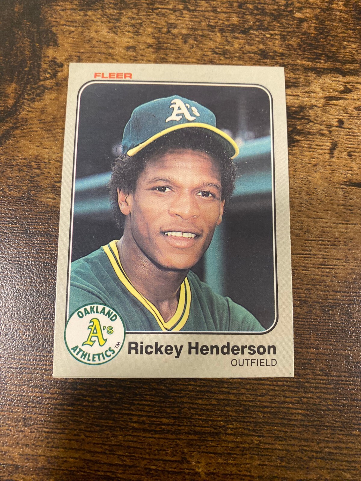 1983 Fleer Rickey Henderson #519 Oakland Athletics