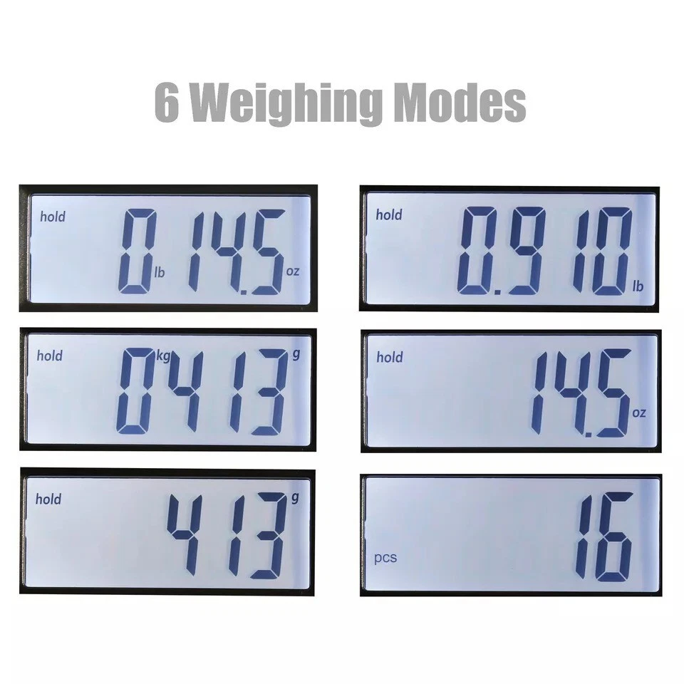 66LB x 0.1oz Digital Postal Shipping Scale SF-550 V4 Desktop Scale Black - Image 2 of 4