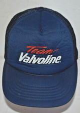 Vintage Team Valvoline Mesh Snapback Blue Hat Cap Foam Backing