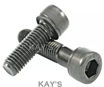 M10 10mmØ KAPPENSCHRAUBEN INNENSECHSKANTSCHRAUBEN SELBSTFÄRBEND SCHWARZ HOCHFEST 12,9