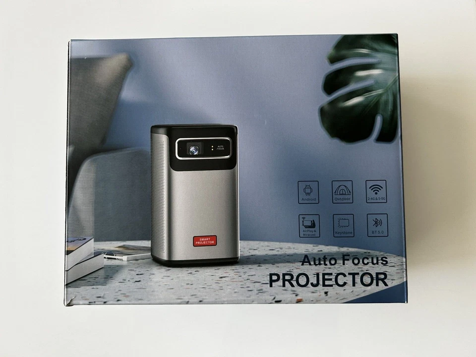 Smart Auto Focus Projector - Android, Outdoor, WiFi 2.4G/5G, BT 5.0 - Image 3 of 4