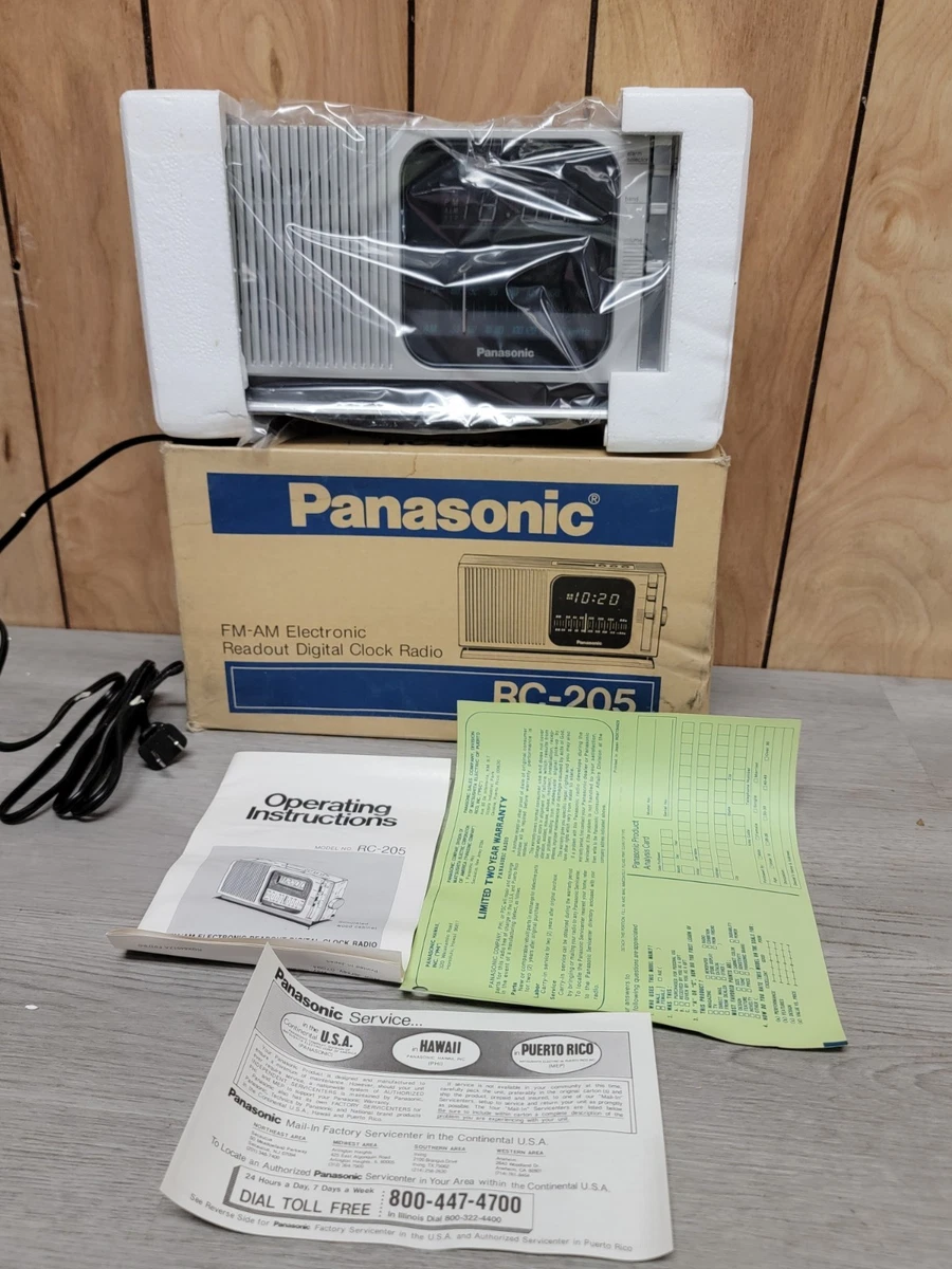 25+ Vintage Panasonic Am Fm Radio In Collectible Alarm Clocks