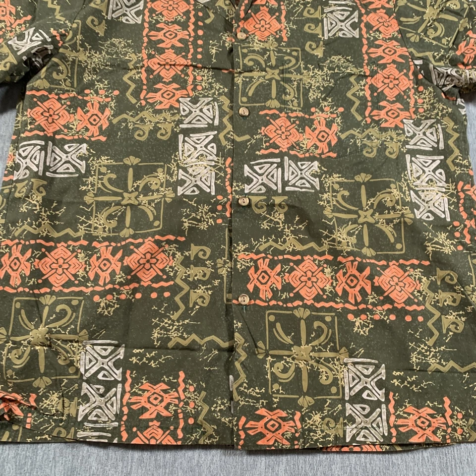 Rainbow Hawaii Shirt Mens Large Button Up Hawaiian Aloha Print Casual Summer Top - Image 3 of 4