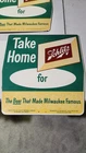 1950s Vintage Schlitz Beer Take Home Advertising Sign 14x15 🍺🍺🍺