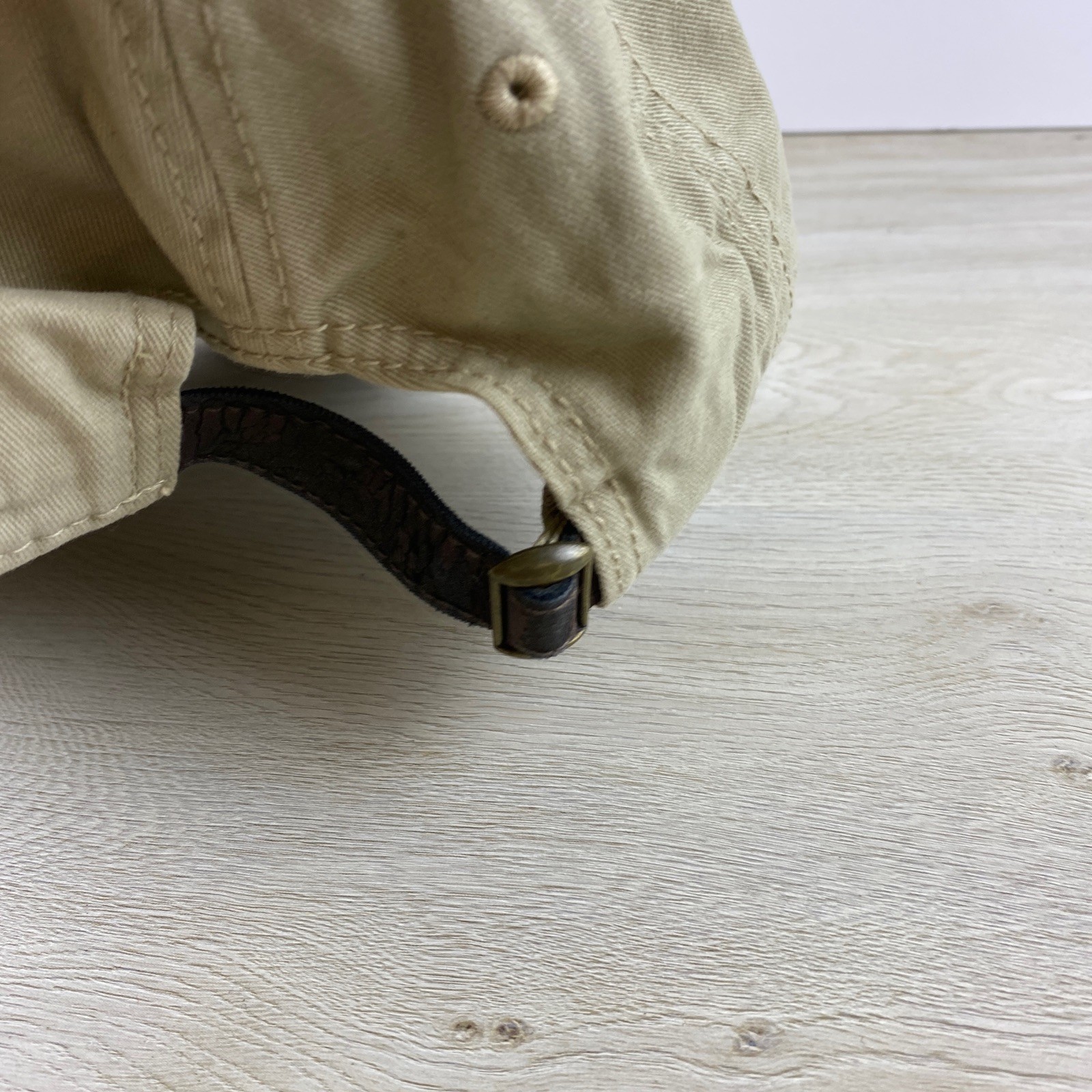 Solid Plain Tan Hat Brown Hat Adjustable Adult Si… - image 7