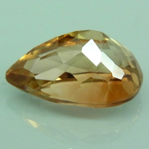 TWINKLING! 5,35ct.Rich Sparkle Apricot Peach Imperial Topas Brazil Pear 12x8mm. - Bild 4 von 4