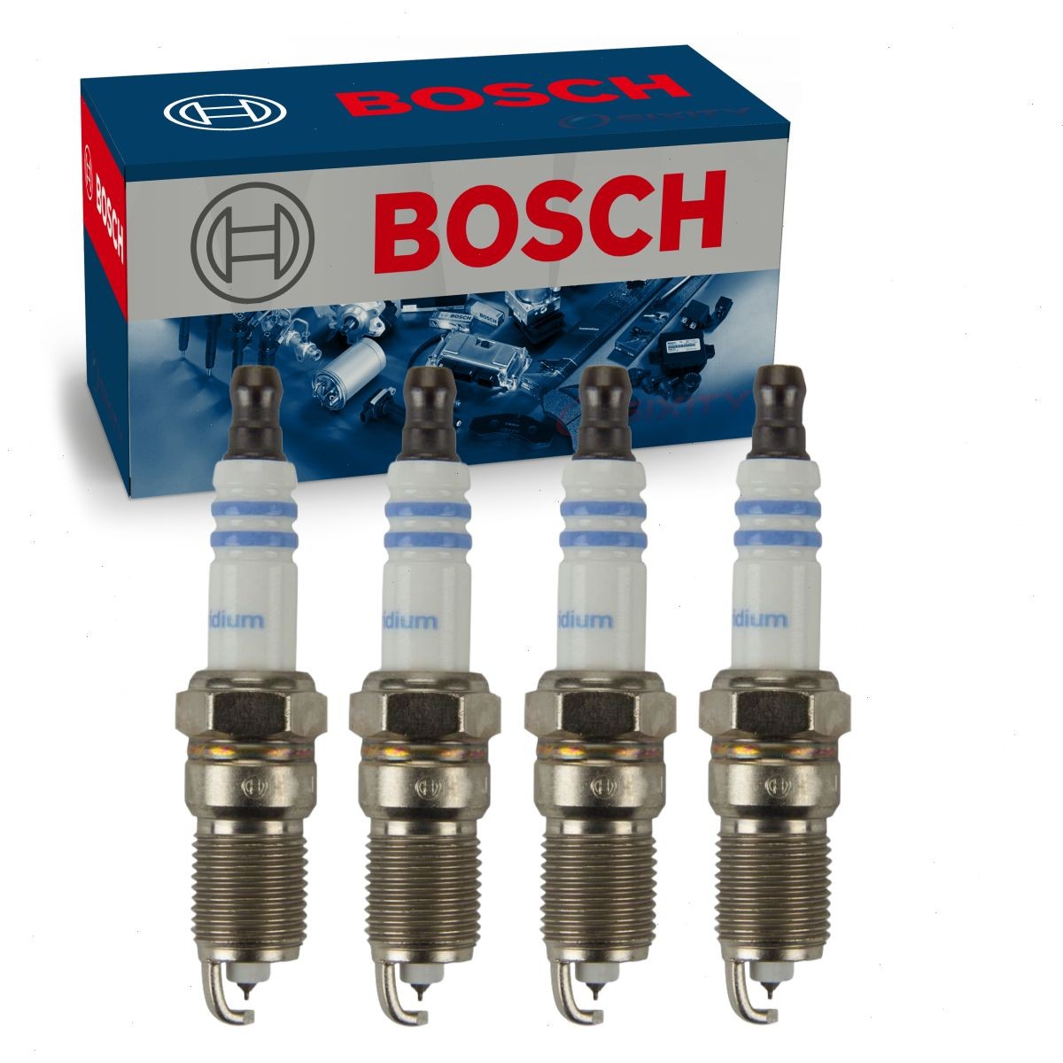 4 pc Bosch Double Iridium Spark Plugs for 1987-1991 Pontiac Tempest 2.0L im