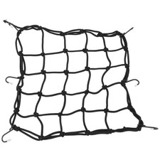 Motorcycle Bike Luggage Helmet Cargo Net Storage Bag Mesh Web With 6 Hook Spare