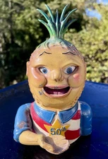 1960 PENNY PINEAPPLE  Mechanical Iron Bank - Hawaii 50th State - 1st Run of 500