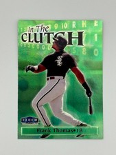 1998 Fleer Tradition Frank Thomas In The Clutch Insert Card #14IC White Sox HOF