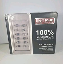Keypad Keyless Mechanical Door Lock Digital Code Entry Right Handle By Elemake