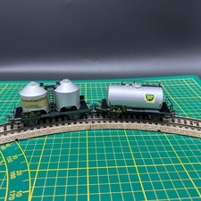 Märklin H0 Set: Braunkohlenstaubwagen 4511 & BP Kesselwagen 4900 -Vintage Metall