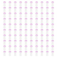 0.31" x 0.16" Cute Mushroom Beads, 100Pcs Small Glass Beads Bulk, Pink