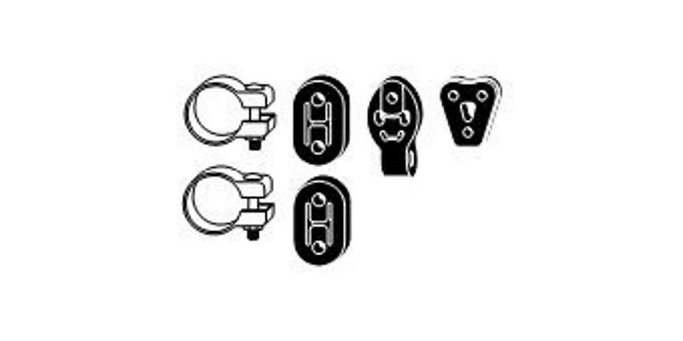 HJS 82 45 7849 Montagesatz Auspuffanlage Abgasanlage für SMART FORFOUR (454) - Bild 2 von 4