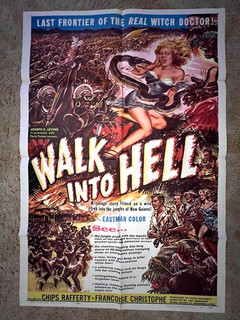 Walk Into Hell 1956 Locandina Film 27x41 Chips Rafferty Reg Lye