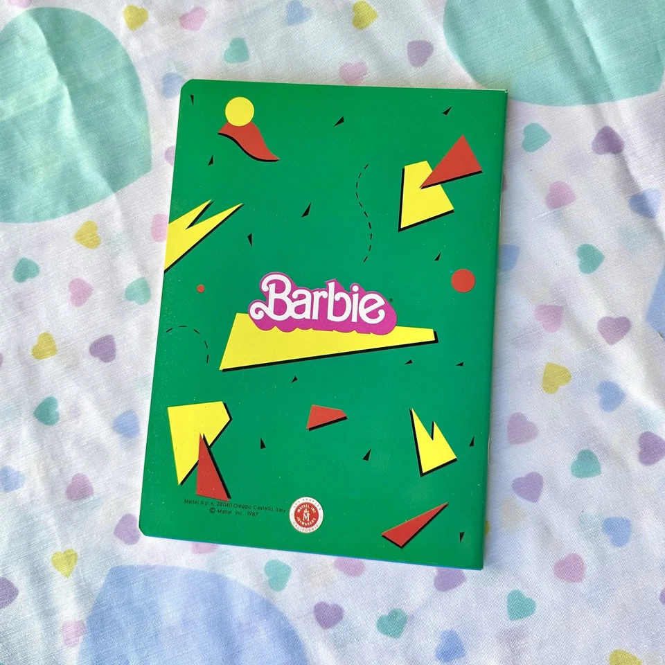 Винтажный 80-х мертвый запас Mattel Barbie журнал ноутбука редкая - Изображение 2 из 4