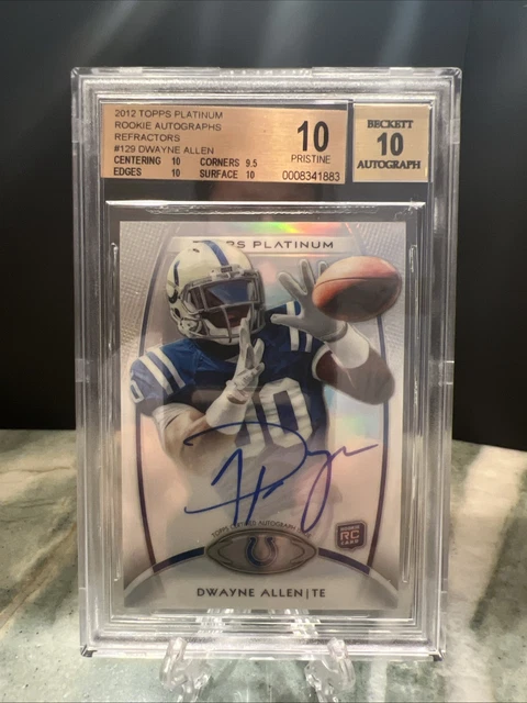 👀2012 Topps Platinum - Rookie Dwayne Allen #129 Refractor Autographs (AU, RC)👀