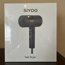 SIYOO Professional Hair Dryer Ionic Blow Dryer Diffuser Magnet Nozzle 1600 Watt