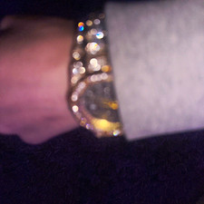 Men s Gold & Silver Watch W/ White Face and M...
