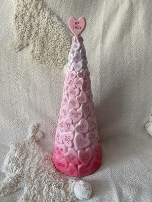 Love Hearts Tree Viral Sweet Heart Pink White Conversation Tj Tk Maxx