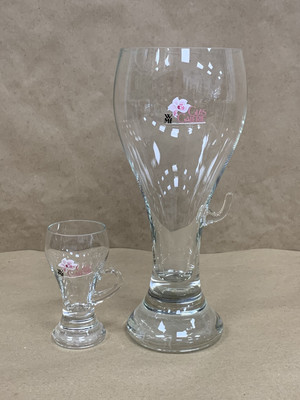 WMF Glas Galerie Pint Pilsner With Hanging Shot Glass