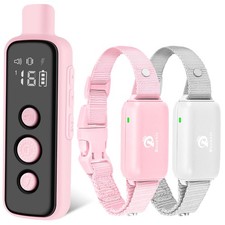 Dog Shock Collar for 2 Dogs - 8-120lbs Waterproof Rechargeable Electric Dog...