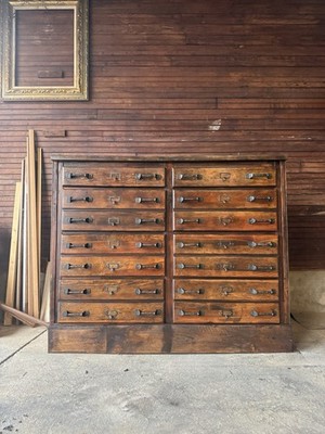 Vintage Industrial Apothecary Style Cabinet Dresser