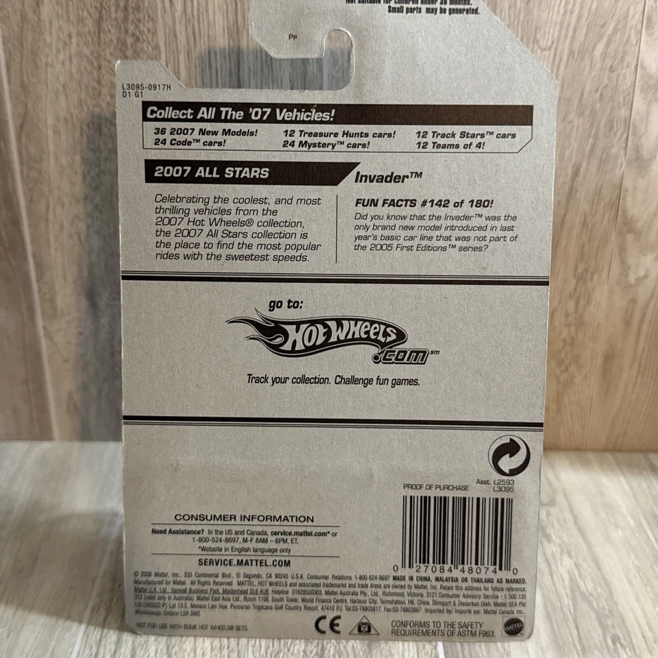 Hot Wheels 2007 All Stars Invader 142/180 - Image 4 of 4