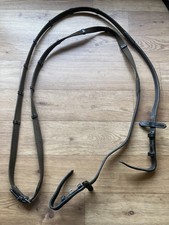 Brown Leather Webbing Continental Reins billets 3/4” Wide 55” Long cob (11) 