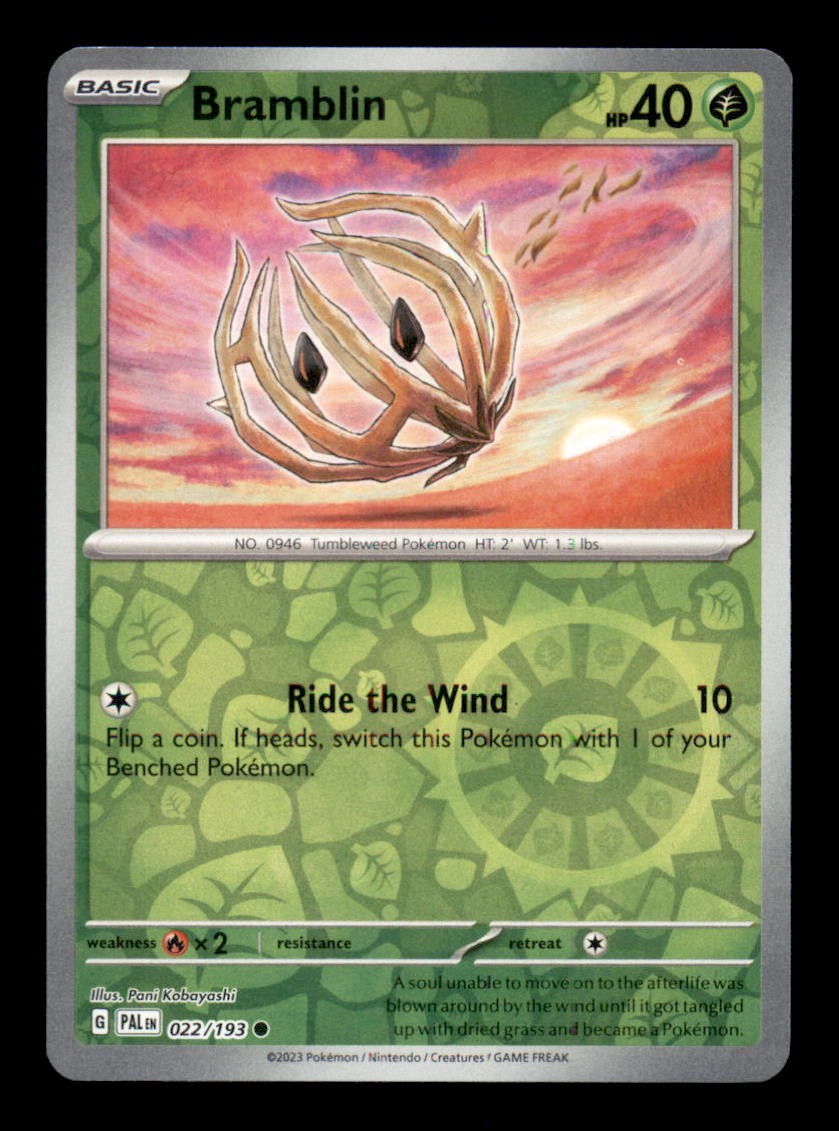 BRAMBLIN 022/193 - REVERSE HOLO C - PALDEA EVOLVED - NM/M