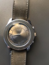 Armbanduhr Damen, Echt Lederband, Khaki
