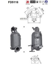 PARTIKELFILTER FÜR KIA VENGA (YN), KIA CEE'D SW (ED) - AS FD5118