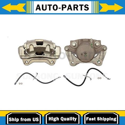 Front Brake Caliper with Hoses Driver Passenger Side Fits Hyundai Sonata 2.4L