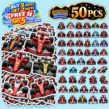 50pcs Formula 1 Racing Car Stickers F1 Grand Prix Motorsport Waterproof Decals
