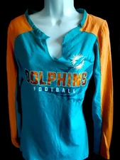 Miami Dolphins Women's NFL Team Apparel Shirt Large