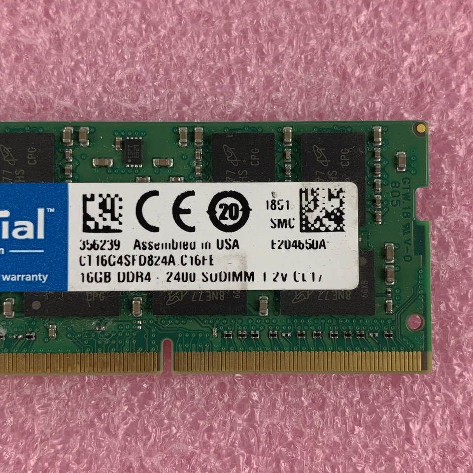 Crucial CT16G4SFD824A.C16FE 16 GB  DDR4 240MHz PC4-19200 Laptop Memory RAM - Image 4 of 4