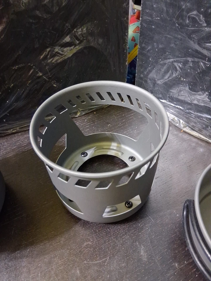 Juego de cocina de trekking ligero de 5 piezas Esbit con quemador de alcohol de latón Foto 3 de 4