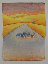 Jean-Michel FOLON : Fin du voyage, Héliogravure signée, 1982