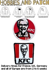 patch KFC logo badge toppa termoadesiva iron on fast food Kentucky pollo fritto