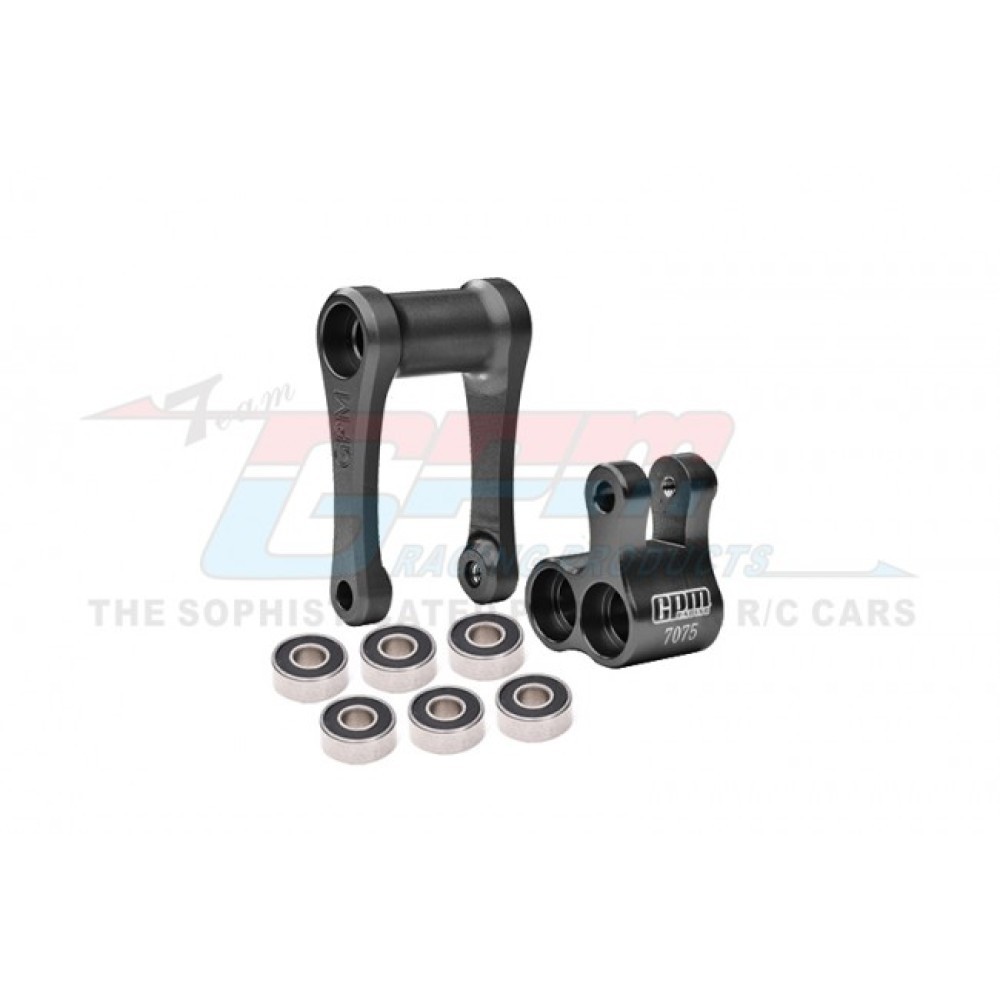 GPM-MX030-BK Aluminum 7075-T6 Knuckle & Pull Rod (Larger Inner Bearings