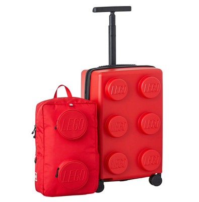 LEGO Travel Set: Carry-on Trolley & Backpack Luggage - Red, TSA Lock, NEW