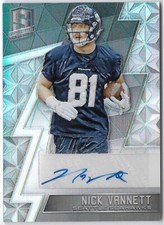 2016 PANINI SPECTRA NICK VANNETT RC ROOKIE AUTO AUTOGRAPH CARD #216  54/199