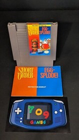 Short Order & Egg-Splode  (Nintendo Entertainment System) NES CIB COMPLETE