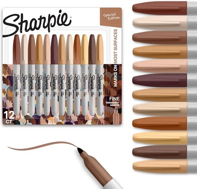 Sharpie Marker Set 12 Farben Fine Portrait Colors Set