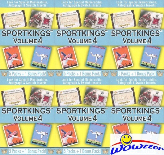 (6) 2023 SportKings Volume 4 Factory Sealed Blaster Box-6 AUTO/MEM/SKETCH or 1/1