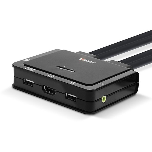 Lindy 42347 Switch KVM HDMI 4K-60 Hz / USB-C / USB 2.0 / Audio (2 ports) - Photo 2/2