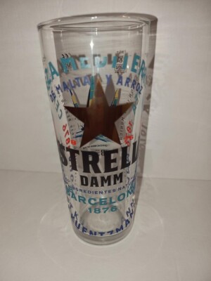 3 x Estrella Damm Americas Cup Pint Glasses New Limited Edition